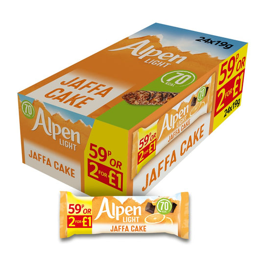 Alpen Light Bar Jaffa Cake 19g (Case of 24)