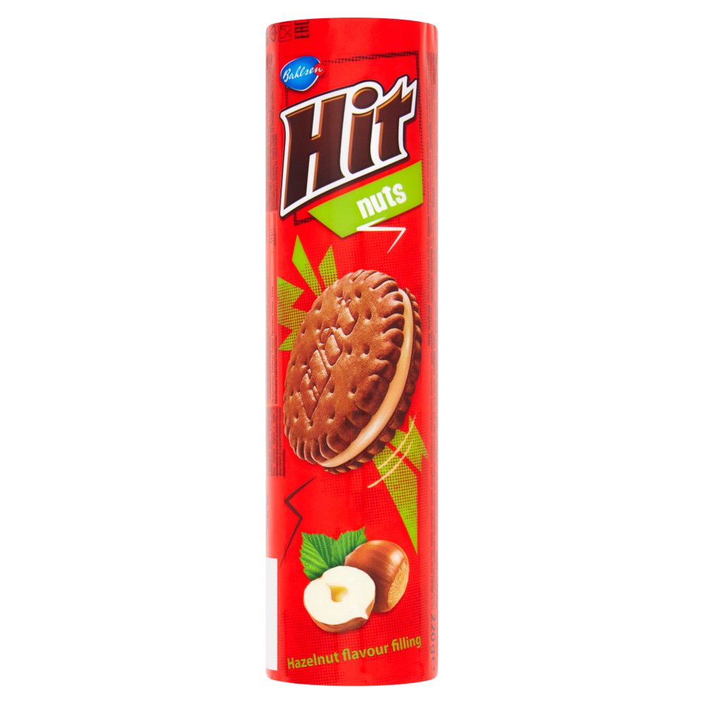 Bahlsen Hit Nuts Hazelnut Flavour Filling 220g (Case of 12)