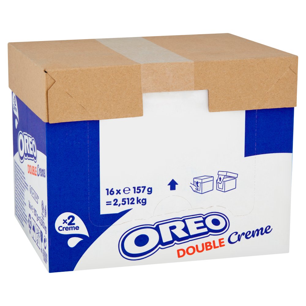 OREO Double Creme Chocolate Sandwich Biscuits 157g (Box of 16)