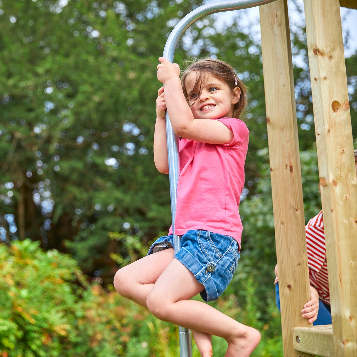 TP Castlewood Beeston Wooden Climbing Frame with Swing Set & Slide - FSC<sup>&reg;</sup> certified