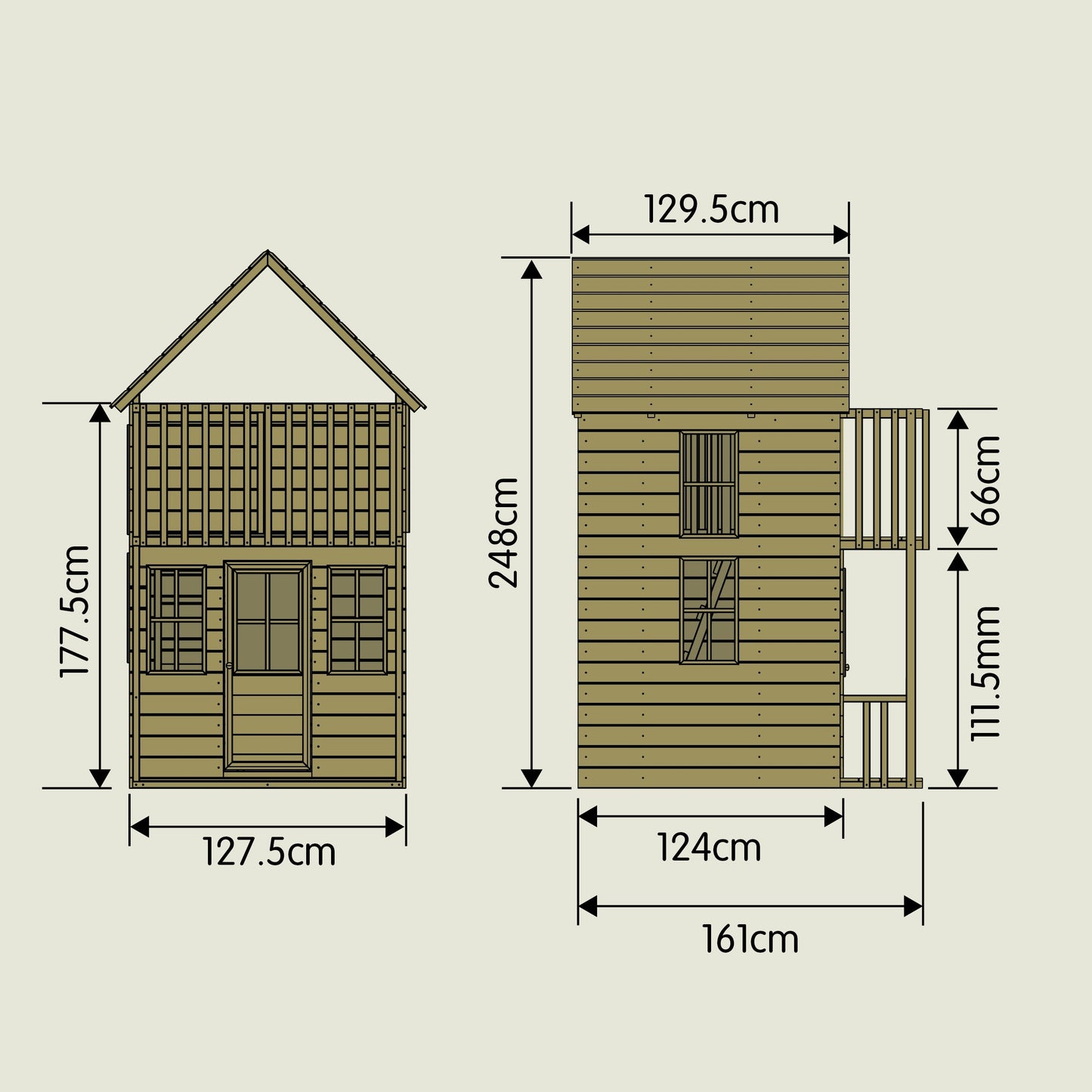 TP Loft Wooden Playhouse - FSC<sup>&reg;</sup> certified