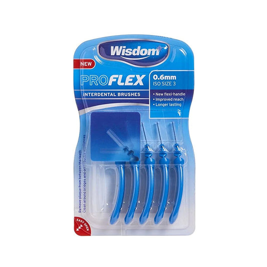 Wisdom Proflex Interdental Brushes 0.6mm (5 Pack)