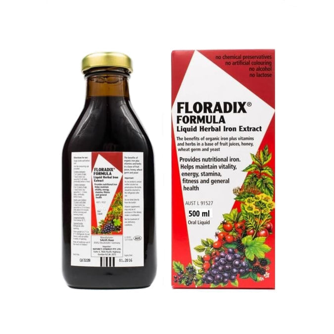 Floradix Liquid Iron & Vitamin Formula 500ml – www.buyandbye.co.uk