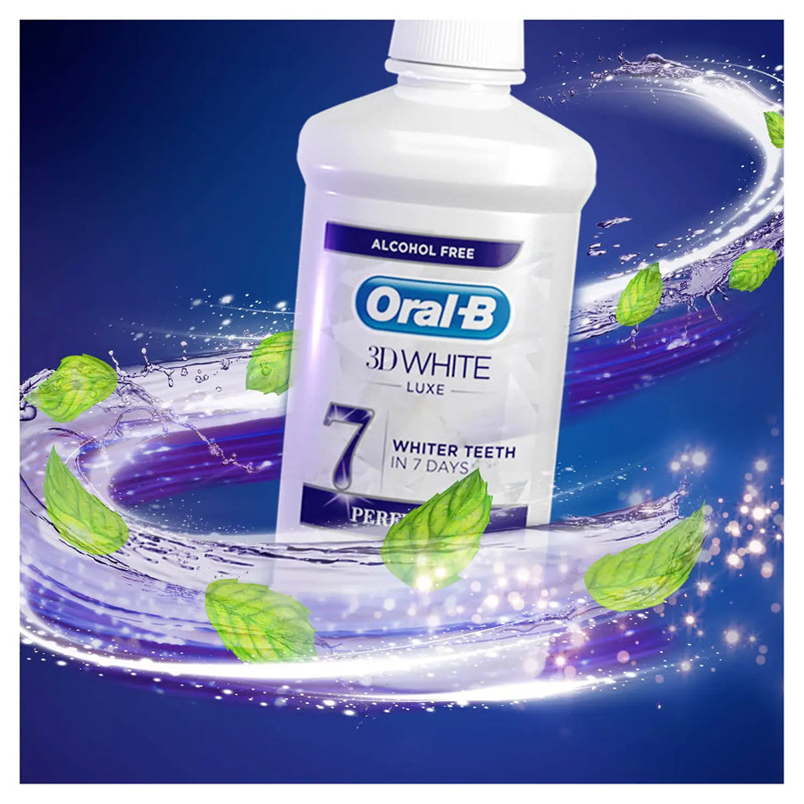 Oral-B 3D White Luxe Perfection Mouthwash 500ml